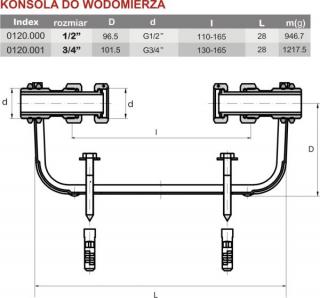 Konsola do wodomierza 1 1/2 - 120.0221