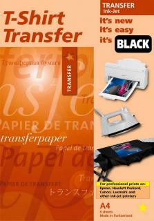 Naprasowanki Papier transferowy Star Coating TIJ 2010 na ciemne i czarne tkaniny 1 ark A4