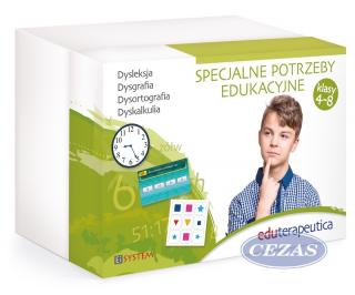 EDUTERAPEUTICA SPE 4-8. PAKIET TERAPEUTYCZNY DYSLEKSJA/DYSGRAFIA/DYSORTOGRAFIA/DYSKALKULIA (ROZ016) EDUTERAPEUTICA. SPE dysleksja, dysgrafia, dysortografia, dyskalkulia 4-8 /EI SYSTEM