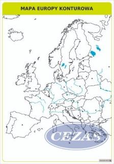 MAPA EUROPY KONTUROWA PLANSZA (PLA492) MAPA EUROPY KONTUROWA PLANSZA (PLA492)