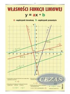 PLANSZA WŁASNOŚCI FUNKCJI LINIOWEJ  (MAT042) PLANSZA WŁASNOŚCI FUNKCJI LINIOWEJ  (MAT042)