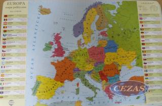 PODKŁADKA - MAPA POLITYCZNA EUROPY (GEO162) PODKŁADKA - MAPA POLITYCZNA EUROPY (GEO162)