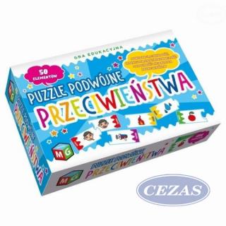 PUZZLE EDUKACYJNE - PRZECIWIEŃSTWA (ZAB463) PUZZLE - PRZECIWIEŃSTWA (ZAB463)