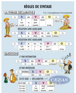 REGLES DE SYNTAXE PLANSZA DWUSTRONNA  (PLA233) REGLES DE SYNTAXE PLANSZA DWUSTRONNA  (PLA233)