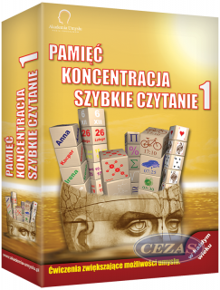 TRENING UMYSŁU - ZESTAW PAMIĘĆ, KONCENTRACJA, SZYBKIE CZYTANIE 1 (KSI853) AKADEMIA UMYSŁU - ZESTAW PAMIĘĆ KONCENTRACJA  2452/TAM/ (KSI853)