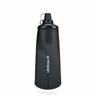 Miękka zwijana butelka LifeStraw Peak Series 1000 ml z filtrem Dark Gray