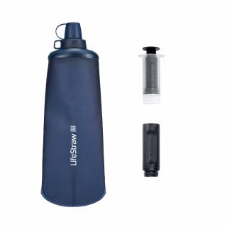 Miękka zwijana butelka LifeStraw Peak Series 1000 ml z filtrem Mountain Blue