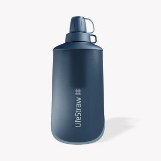 Miękka zwijana butelka LifeStraw Peak Series 650 ml z filtrem Mountain Blue