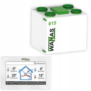 Rekuperator WANAS 615V Basic + Sterownik v2 z montażem