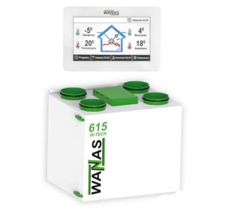 Rekuperator WANAS 615V Hi-Tech z montażem