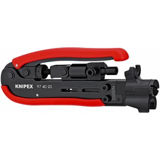 Narzędzie do złącz kompresyjnych F, BNC i RCA RG KNIPEX 97 40 20 SB