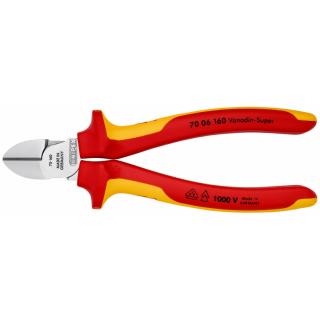 Szczypce Tnące Boczne Poręczne Izolowane KNIPEX 70 06 160