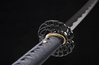 MIECZ SAMURAJSKI KATANA JAPOŃSKA DO TRENINGU STAL 1060 KOD +STOJAK BL-3