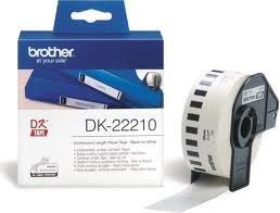 Taśma DK-22210 Brother QL-500 560 580 650 1050 1060 29mm x 30m ciągła papierowa biała