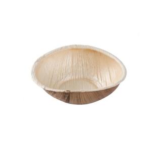 Miska / miseczka z liścia palmowego okrągła 275ml naturalny op. 25sztuk   palm leaf bowl, round, 425ml