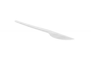 Nóż plastikowy biały op. 100sztuk