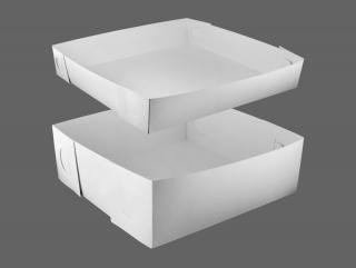 Pudełko kartonowe do ciast 23 x 14 x 9cm + pokrywka op. 100szt
