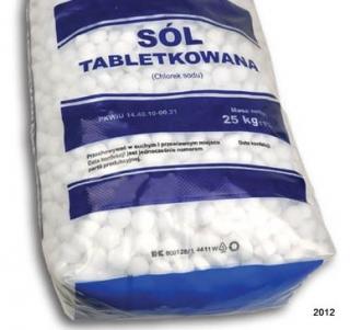 Sól w tabletkach do zmiękczania wody w zmywarkach FORLUX NS 2507 op.25kg