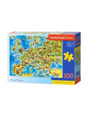 Puzzle 100 elementów - Mapa Europy >> SZYBKA WYSYŁKA!