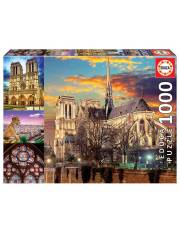 Puzzle 1000 elementów Notre Dame Kolaż >> SZYBKA WYSYŁKA!