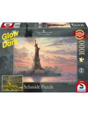 Puzzle 1000 elementów Thomas Kinkade Statua Wolności/ Nowy Jork. Świecą w ciemności >> SZYBKA WYSYŁKA!