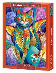 Puzzle 1500 elementów Kot kolorowy Feline Fiesta >> SZYBKA WYSYŁKA!