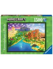 Puzzle 1500 elementów Świat Minecraft >> SZYBKA WYSYŁKA!