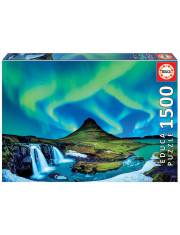 Puzzle 1500 elementów Zorza Polarna Islandia >> SZYBKA WYSYŁKA!