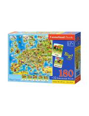 Puzzle 180 elementów Mapa Europy >> SZYBKA WYSYŁKA!