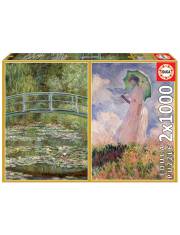 Puzzle 2 x 1000 elementów Claude Monet >> SZYBKA WYSYŁKA!
