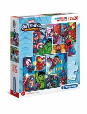 Puzzle 2 x 20 elementów Super Kolor Marvel Superbohaterowie >> SZYBKA WYSYŁKA!