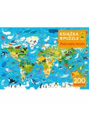 Puzzle 200 elementów + Książka - Zwierzęta świata >> SZYBKA WYSYŁKA!