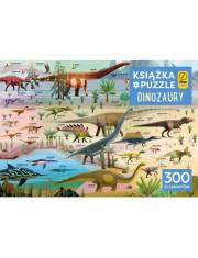 Puzzle 300 elementów + Książka - Dinozaury >> SZYBKA WYSYŁKA!