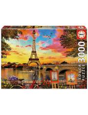 Puzzle 3000 elementów Zachód słońca w Paryżu >> SZYBKA WYSYŁKA!