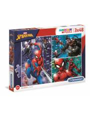 Puzzle 3x48 elementów Super Kolor Spider-Man >> SZYBKA WYSYŁKA!