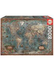Puzzle 8000 elementów Historyczna mapa świata >> SZYBKA WYSYŁKA!