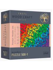 Puzzle drewniane 500 elementów Tęczowe motyle >> SZYBKA WYSYŁKA!