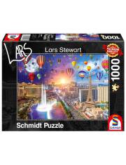 Puzzle Premium Quality 1000 elementów Lars Stewart Las Vegas (Dzień / Noc) >> SZYBKA WYSYŁKA!