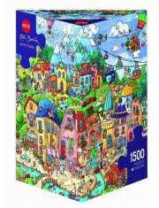 Puzzle Szczęśliwe miasto 1500 elementów >> SZYBKA WYSYŁKA!