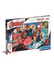 Puzzle z brokatem 104 elementy The Avengers >> SZYBKA WYSYŁKA!