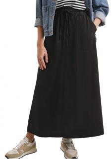 JD WILLIAMS CZARNA SPÓDNICA MAXI Z LNEM JD09