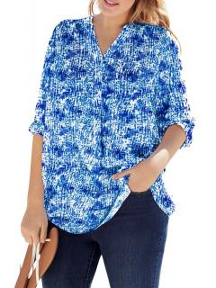 WOMAN WITHIN ELEGANCKA NIEBIESKA BLUZKA WW76