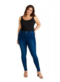 ZIZZI GRANATOWE JEANSY RURKI N82 305L