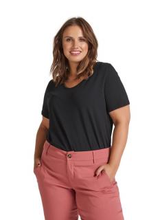 ZIZZI KLASYCZNY WYGODNY CZARNY T-SHIRT 010A