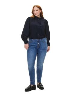 ZIZZI SPODNIE JEANSY SLIM FIT GUZIKI 029D