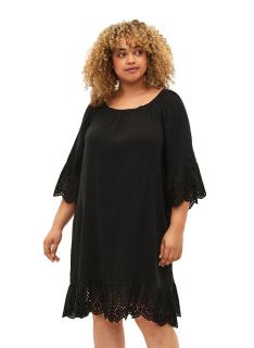 ZIZZI UROCZA SUKIENKA NA LATO BOHO CZARNA 037S