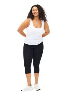 ZIZZI WYGODNE CZARNE LEGGINSY 3/4 037B