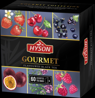 Hyson Herbata Czarna Owocowa Kolekcja 60 torebek BLACK TEA GOURMET FRUIT COLLECTION