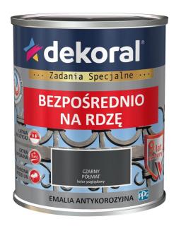 Dekoral antykorozyjna na rdzę CZARNA PÓŁMAT 0,65L