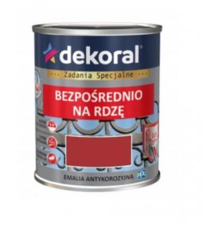 Dekoral antykorozyjna na rdzę CZERWONA 0,65L